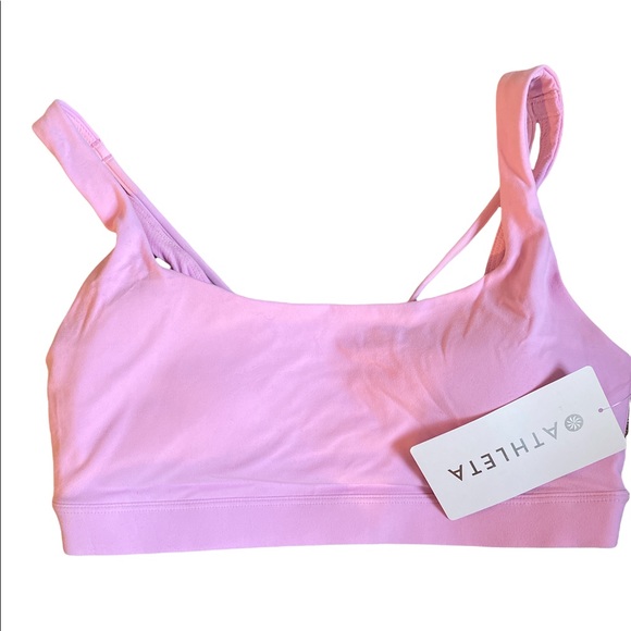 Athleta Other - Athleta Exhale Bra in Powervita A-C NWT Opaque Lilac Medium